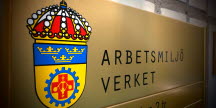 Bild på skylt med Arbetsmiljöverkets logotyp
