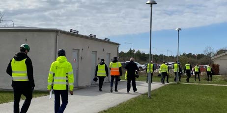 Bild från en myndighetsgemensam kontroll på Gotland.
