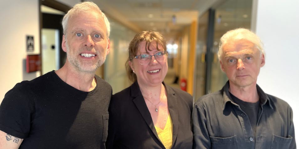 Fredrik Berling, Malin Cato och Fredrik Haux.