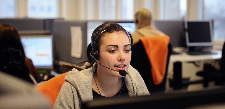 Unga i arbete - callcenter