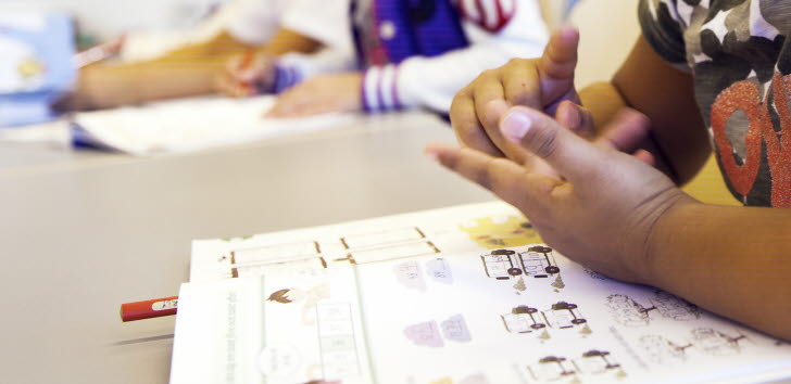 Bild från klassrum på skola