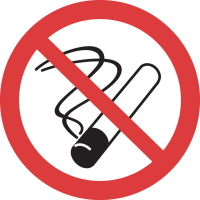 Rökning förbjuden. Skylt